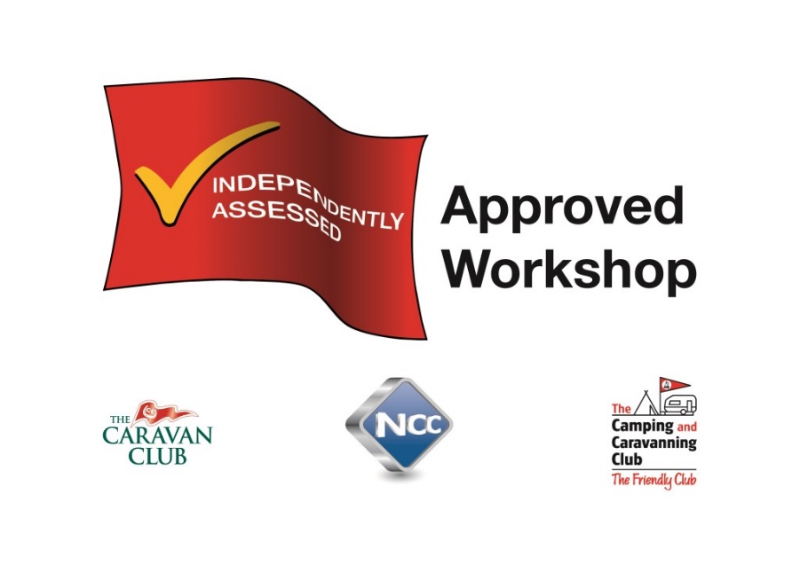 NCC Approved Workshop – Independently Assessed by The Caravan Club and Camping & Caravanning Club